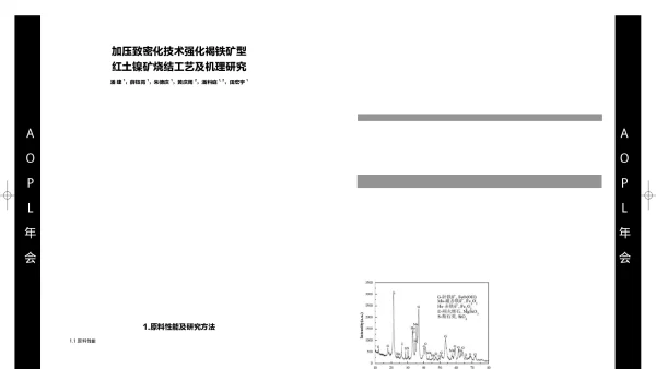 加压致密化技术强化褐铁矿型红土镍矿烧结工艺及机理研究
