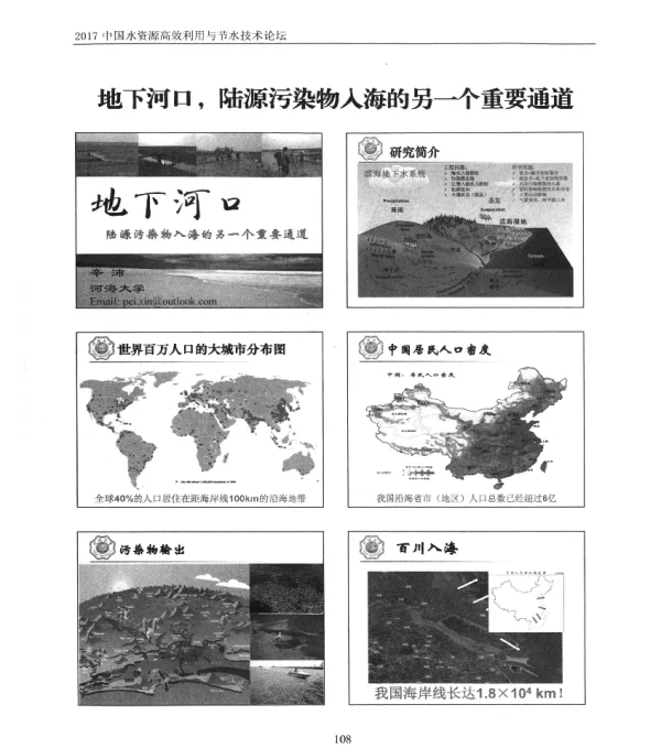 地下河口陆源污染物入海的另一个重要通道