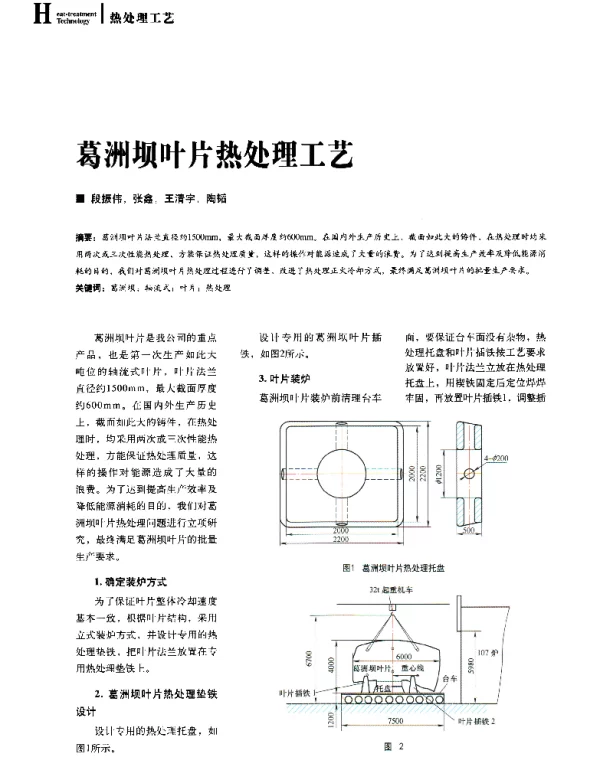 葛洲坝叶片热处理工艺