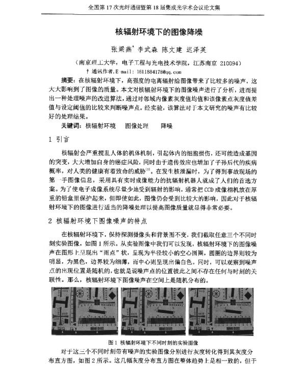 核辐射环境下的图像降噪