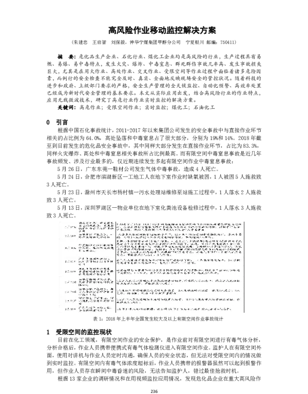 高风险作业移动监控解决方案