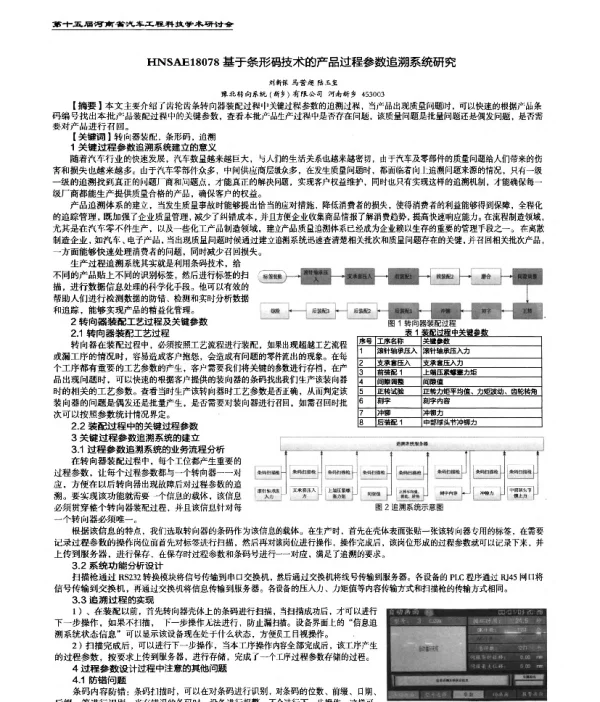 基于条形码技术的产品过程参数追溯系统研究