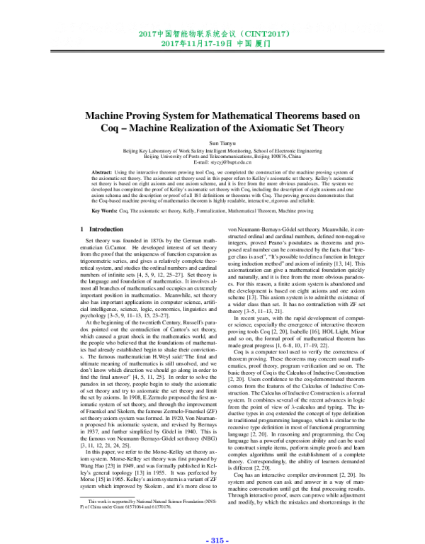 MachineProvingSystemforMathematicalTheoremsbasedonCoq-MachineRealizationoftheAxiomaticSetTheory