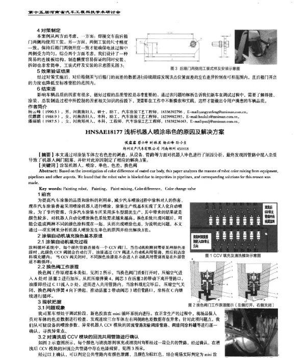 浅析机器人喷涂串色的原因及解决方案