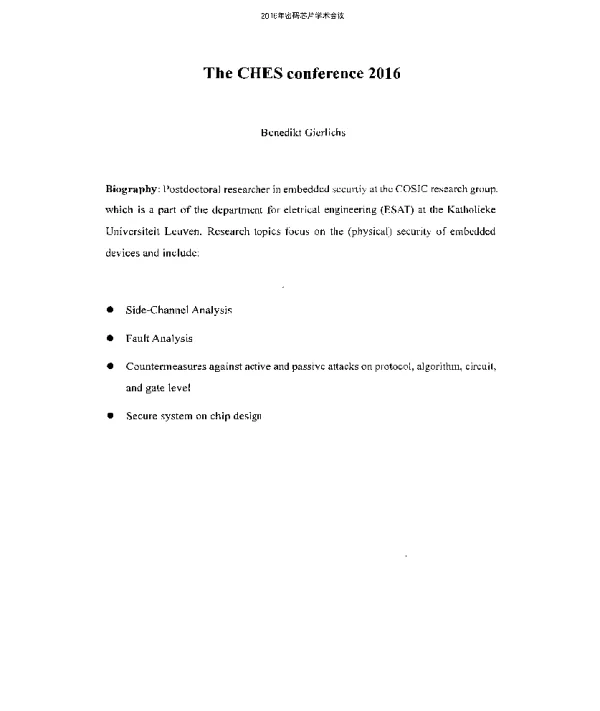 TheCHESconference2016
