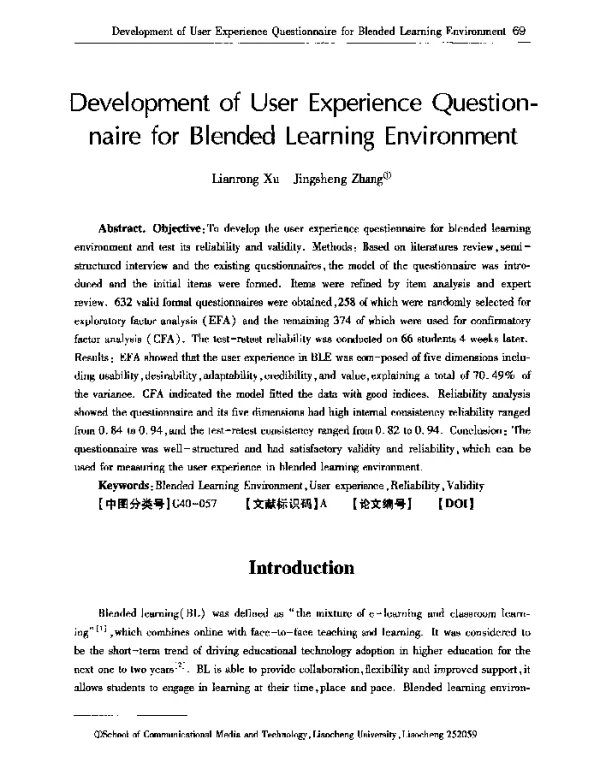 DevelopmentofUserExperienceQuestionnaireforBlendedLearningEnvironment