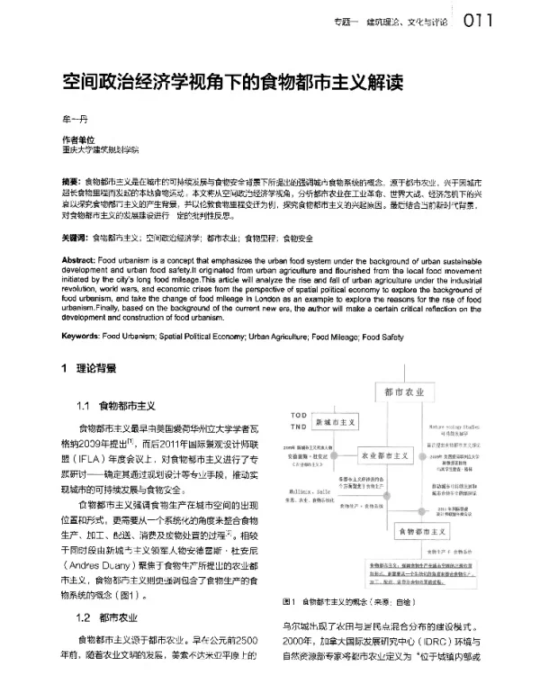 空间政治经济学视角下的食物都市主义解读