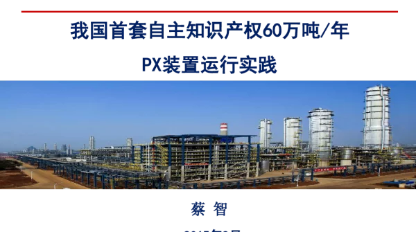 我国首套自主知识产权60万吨年PX装置运行实践