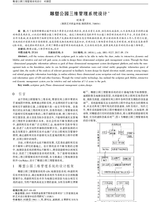 雕塑公园三维管理系统设计