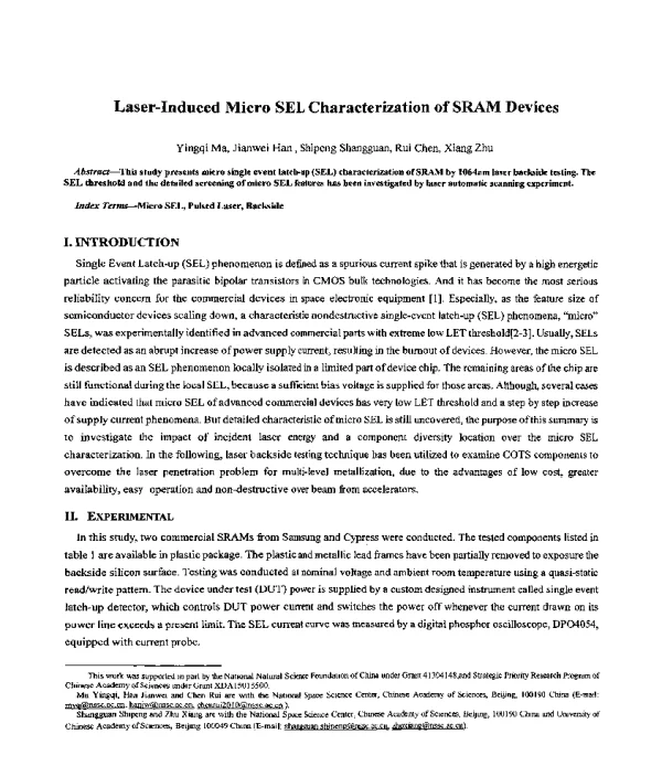 Laser-InducedMicroSELCharacterizationofSRAMDevices