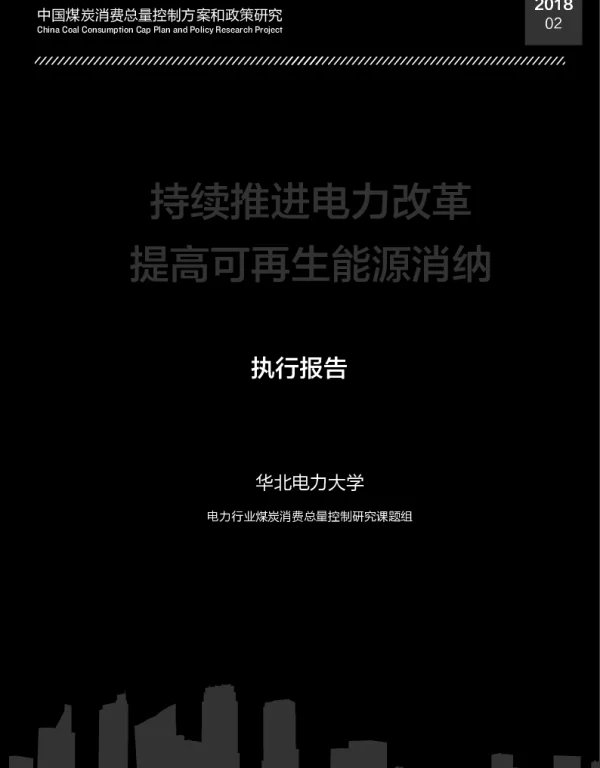 持续推进电力改革提高可再生能源消纳执行报告
