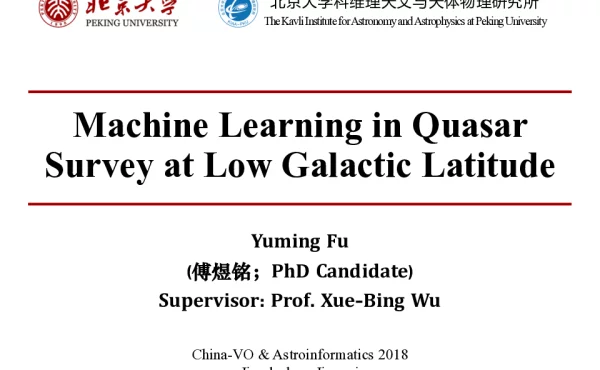 MachineLearninginQuasarSurveyatLowGalacticLatitude