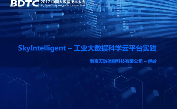 SkyIntelligent-工业大数据科学云平台实践