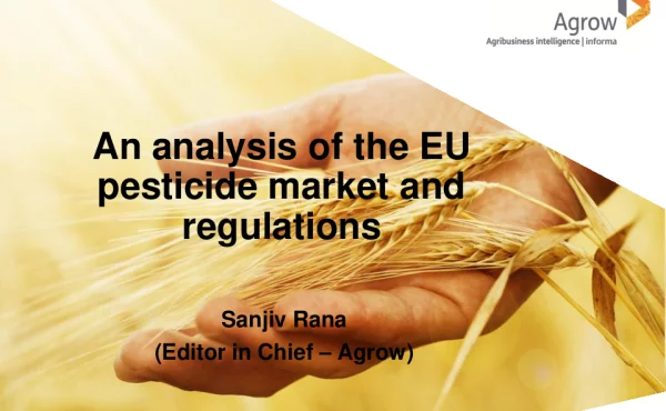 AnanalysisoftheEUpesticidemarketandregulations