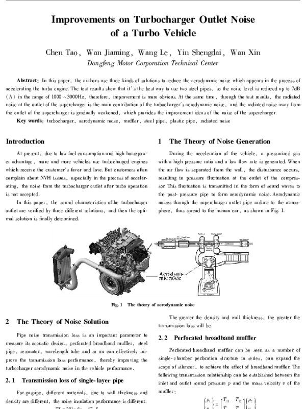 ImprovementsonTurbochargerOutletNoiseofaTurboVehicle