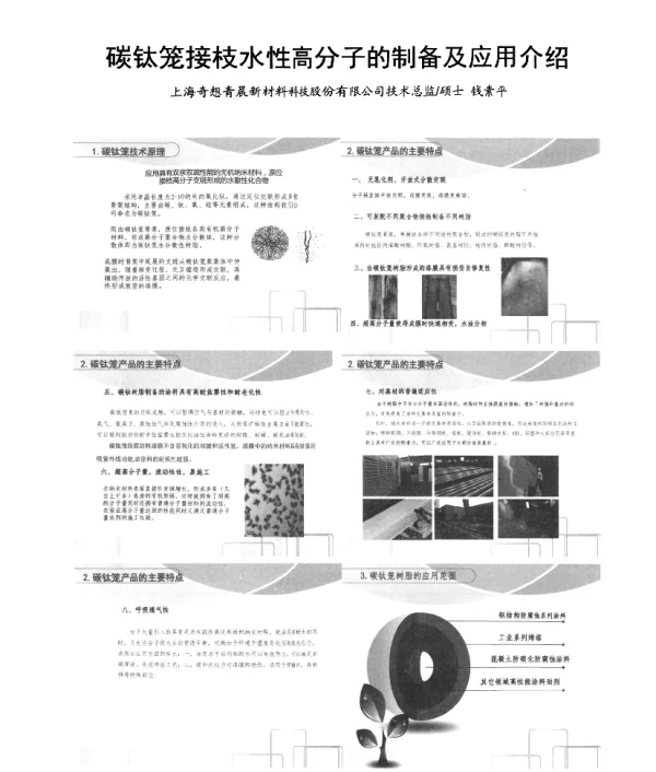 碳钛笼接枝水性高分子的制备及应用介绍