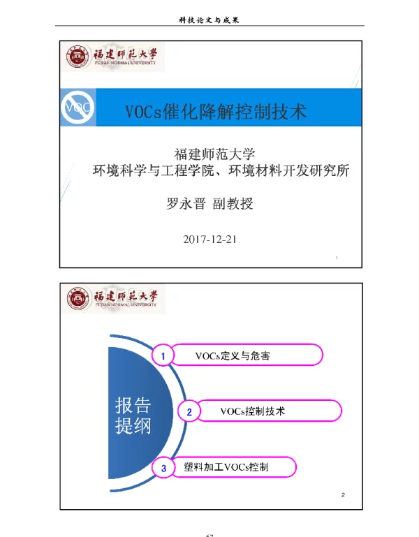 VOCs催化降解控制技术