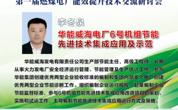 华能威海电厂6号机组节能先进技术集成应用及示范项目