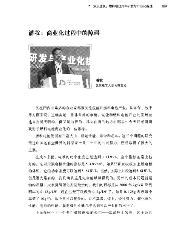 潘牧商业化过程中的障碍