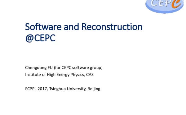 SoftwareandReconstruction@CEPC