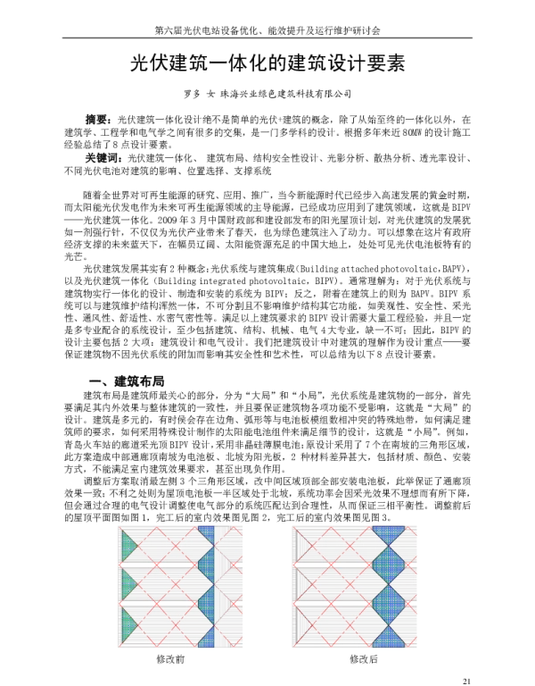 光伏建筑一体化的建筑设计要素
