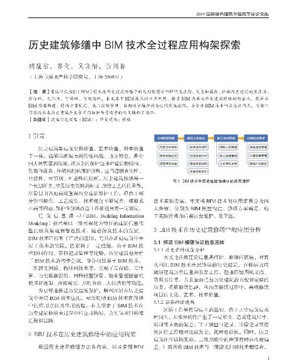 历史建筑修缮中BIM技术全过程应用构架探索