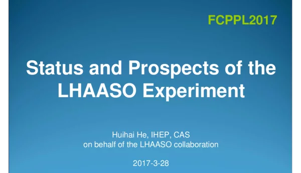 StatusandProspectsoftheLHAASOExperiment