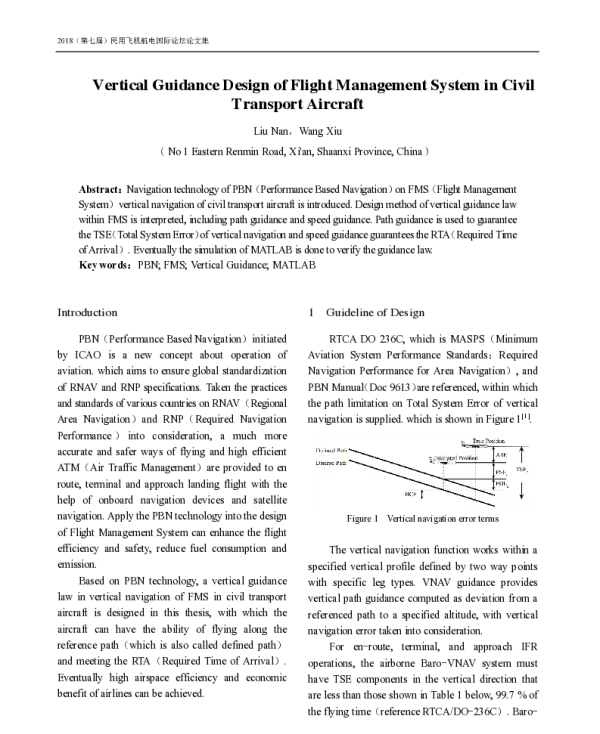 VerticalGuidanceDesignofFlightManagementSysteminCivilTransportAircraft