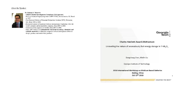 CharlesHatchettAward2018LectureUnravelingthenatureofanomalouslyfastenergystorageinT-Nb2O5