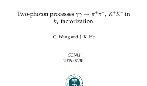 Two-photonprocessesγγ→π+π-K+K-inkTfactorization