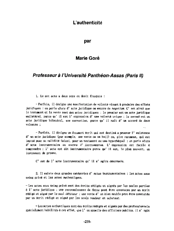 L’authentiCite