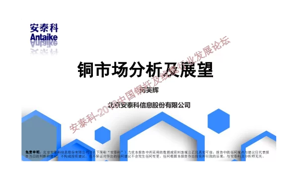 铜市场分析及展望