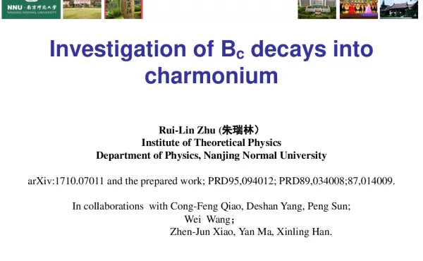 InvestigationofBcdecaysintocharmonium