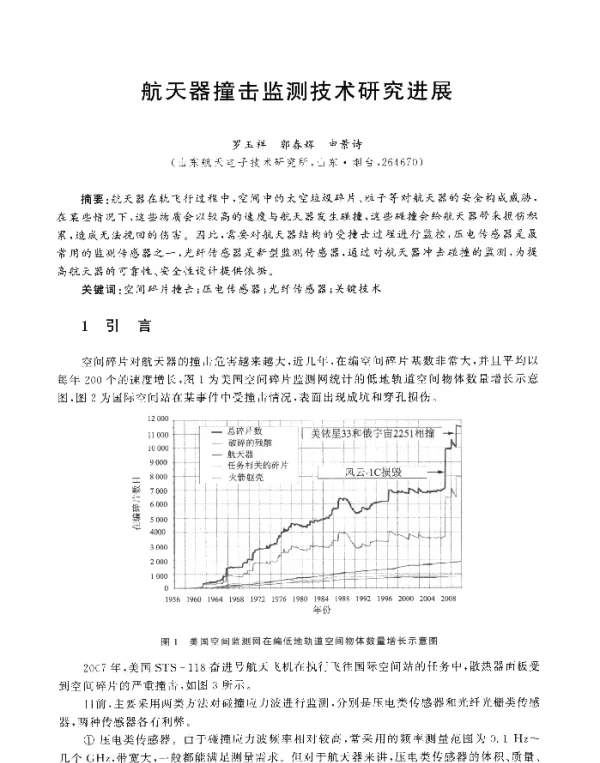 航天器撞击监测技术研究进展