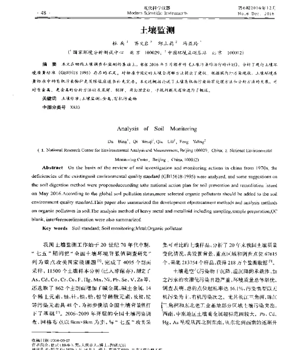 土壤监测