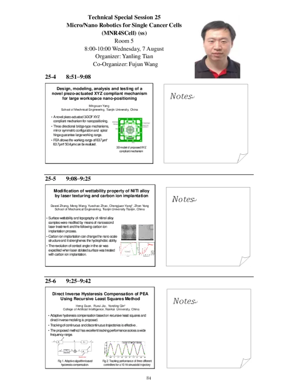 Designmodelinganalysisandtestingofanovelpiezo-actuatedXYZcompliantmechanismforlargeworkspacenano-positioning