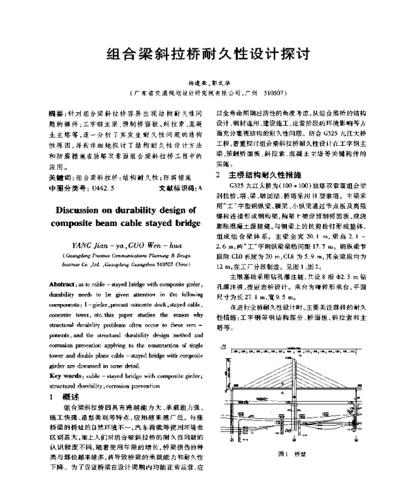 组合梁斜拉桥耐久性设计探讨
