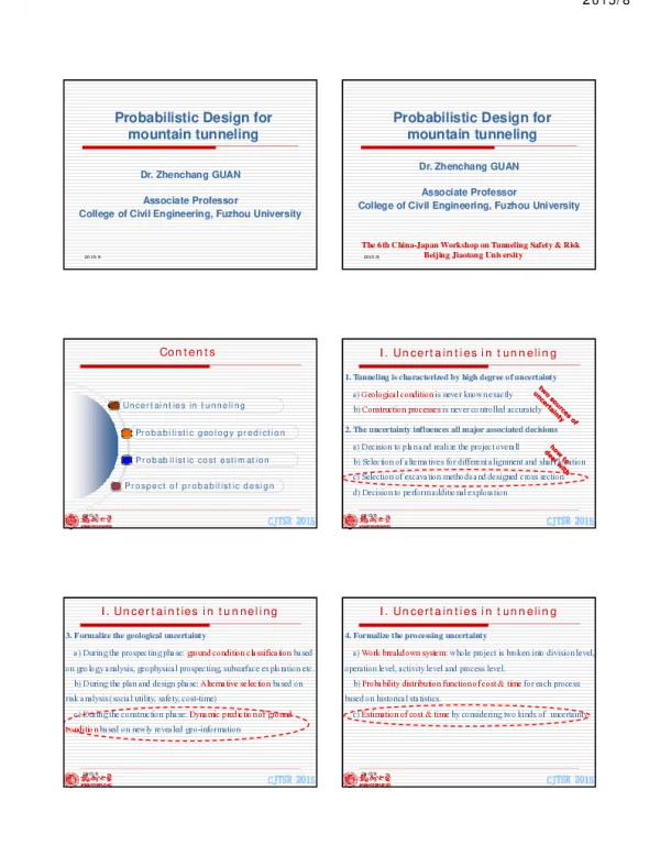 ProbabilisticDesignformountaintunneling
