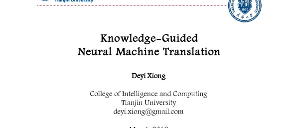 Knowledge-GuidedNeuralMachineTranslation