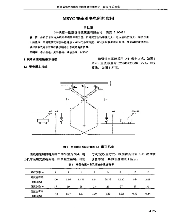 MSVC在牵引变电所的应用