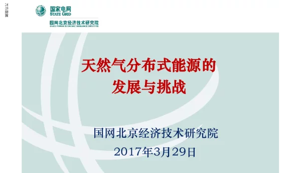天然气分布式能源的发展与挑战
