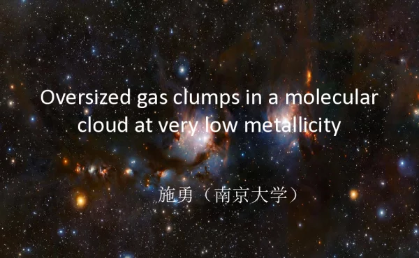 Oversizedgasclumpsinamolecualrcloudatverylowmetallicity
