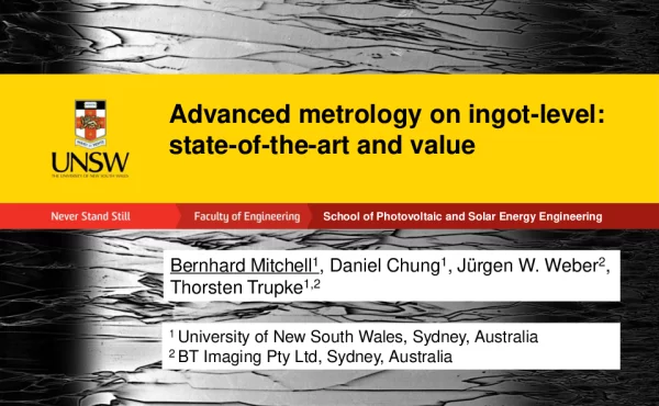 Advancedmetrologyoningot-levelstate-of-the-artandvalue