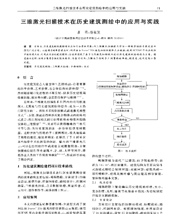 三维激光扫描技术在历史建筑测绘中的应用与实践