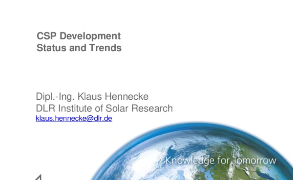 CSPDevelopmentStatusandTrends