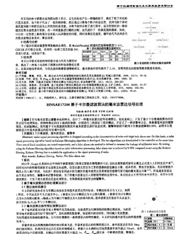 基于卡尔曼滤波算法的毫米波雷达信号处理