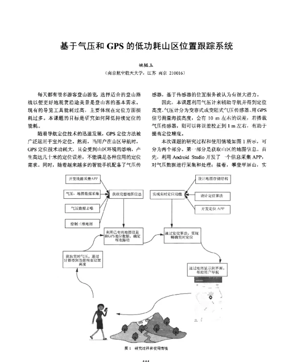 基于气压和GPS的低功耗山区位置跟踪系统