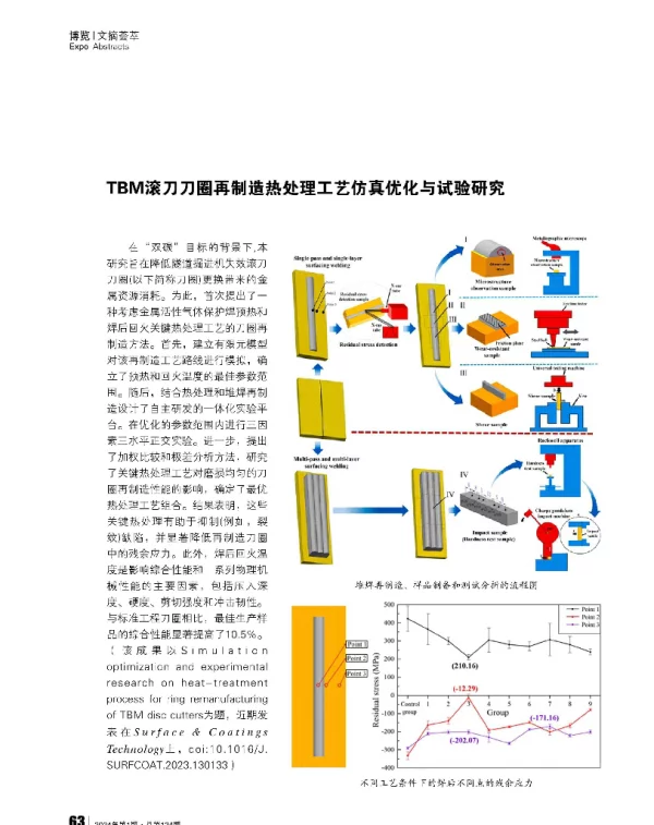 TBM滚刀刀圈再制造热处理工艺仿真优化与试验研究