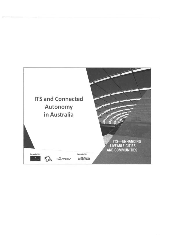 ITSandConnectedAutonomyinAustralia