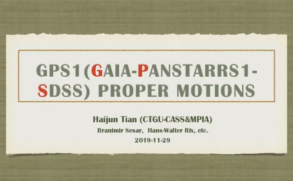 GPS1(GAIA-PANSTARRS1-SDSS)PROPERMOTIONS
